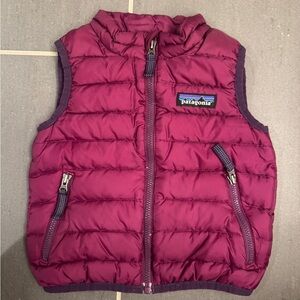 Patagonia Maroon Down Vest (6-12m)